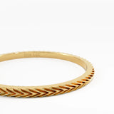 Ultra Thin Stacking Ring, solid gold ring, view 2 | DiaFifth