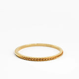 Ultra Thin Stacking Ring, solid gold ring, view 4 | DiaFifth