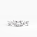 Leaf Eternity Wedding Ring, solid gold ring, view 7 | DiaFifth