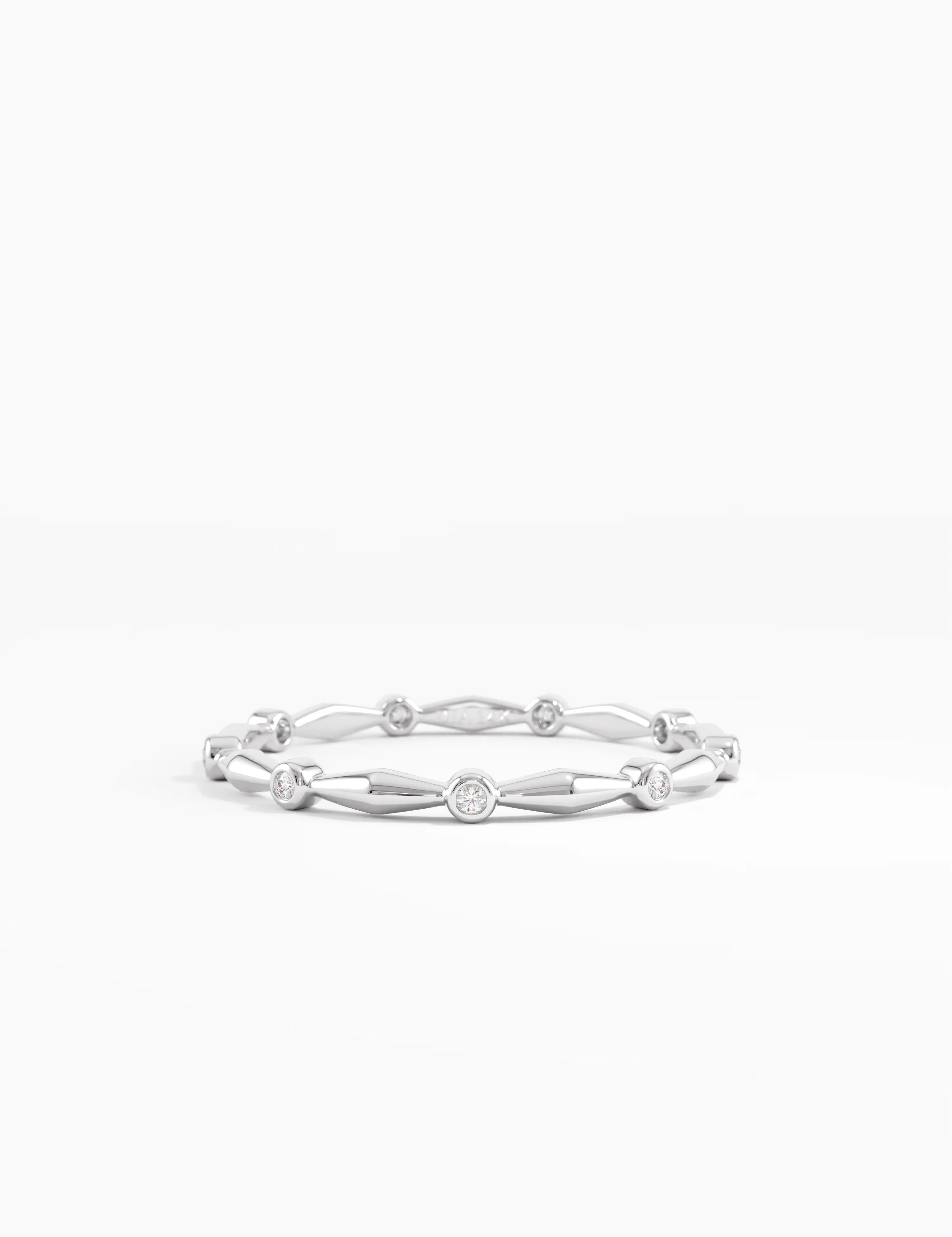 Delicate Stacking Ring, solid gold ring, view 7 | DiaFifth