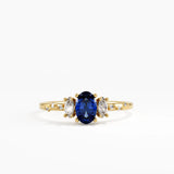 Sapphire Engagement Ring, solid gold ring | DiaFifth