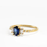 Sapphire Engagement Ring, solid gold ring, view 8 | DiaFifth