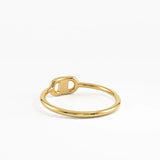 Tiny Baguette Ring, solid gold ring, view 4 | DiaFifth