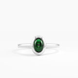 Emerald Engagement Ring, solid gold ring, view 7 | DiaFifth