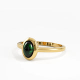 Emerald Engagement Ring, solid gold ring, view 8 | DiaFifth