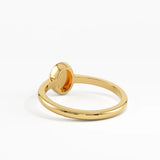 Garnet Engagement Ring, solid gold ring, view 4 | DiaFifth