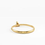 Ruby Trefoil Stacking Ring, solid gold ring, view 4 | DiaFifth