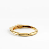 Sapphire Star Signet Ring, solid gold ring, view 4 | DiaFifth