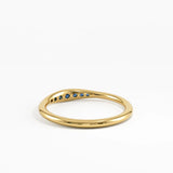 Sapphire Stacking Ring, solid gold ring, view 4 | DiaFifth