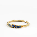 Sapphire Stacking Ring, solid gold ring, view 8 | DiaFifth