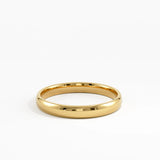 Wavy Sapphire Wedding Band, solid gold ring, view 4 | DiaFifth