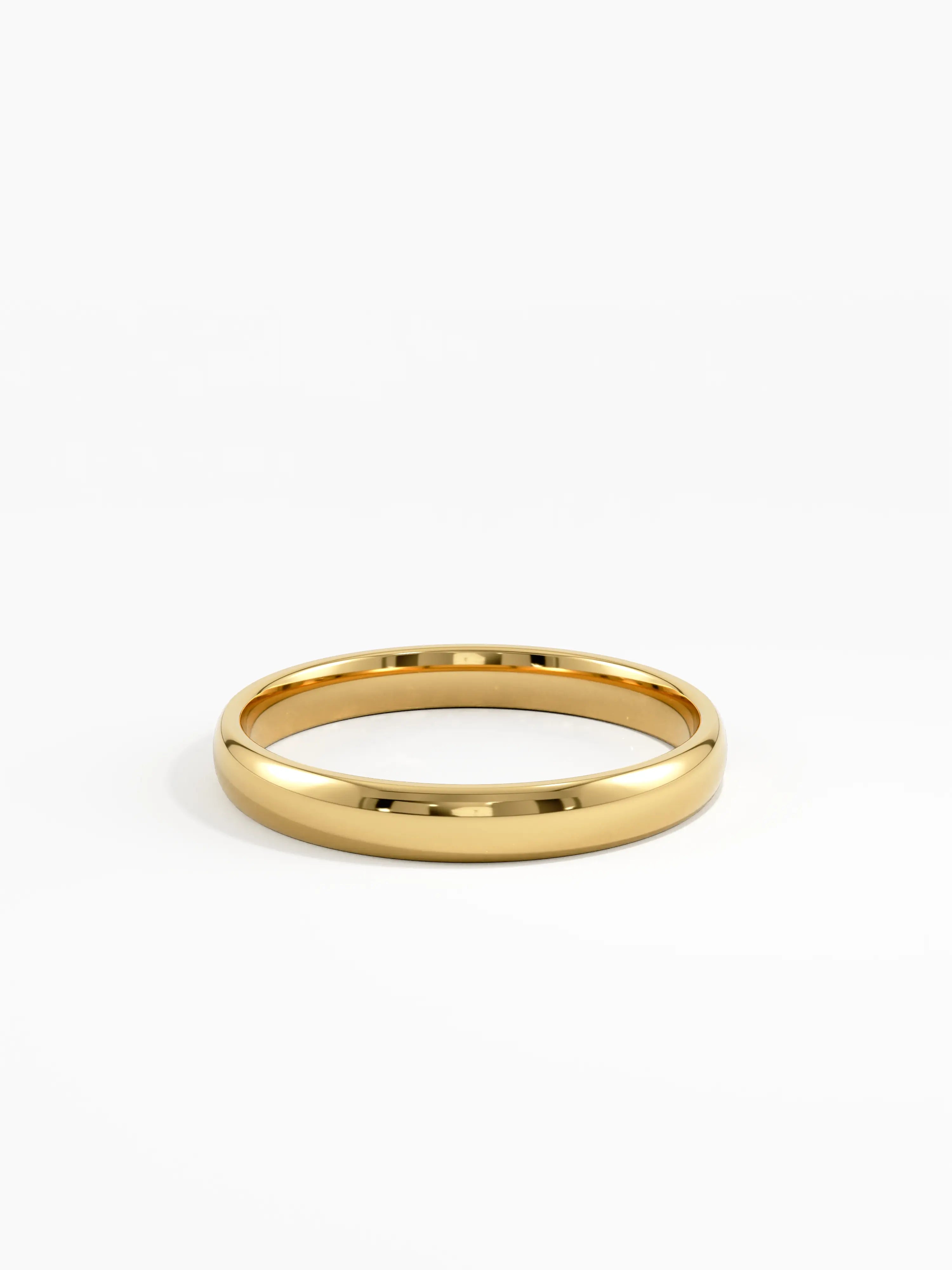 Wavy Garnet Wedding Band, solid gold ring, view 4 | DiaFifth