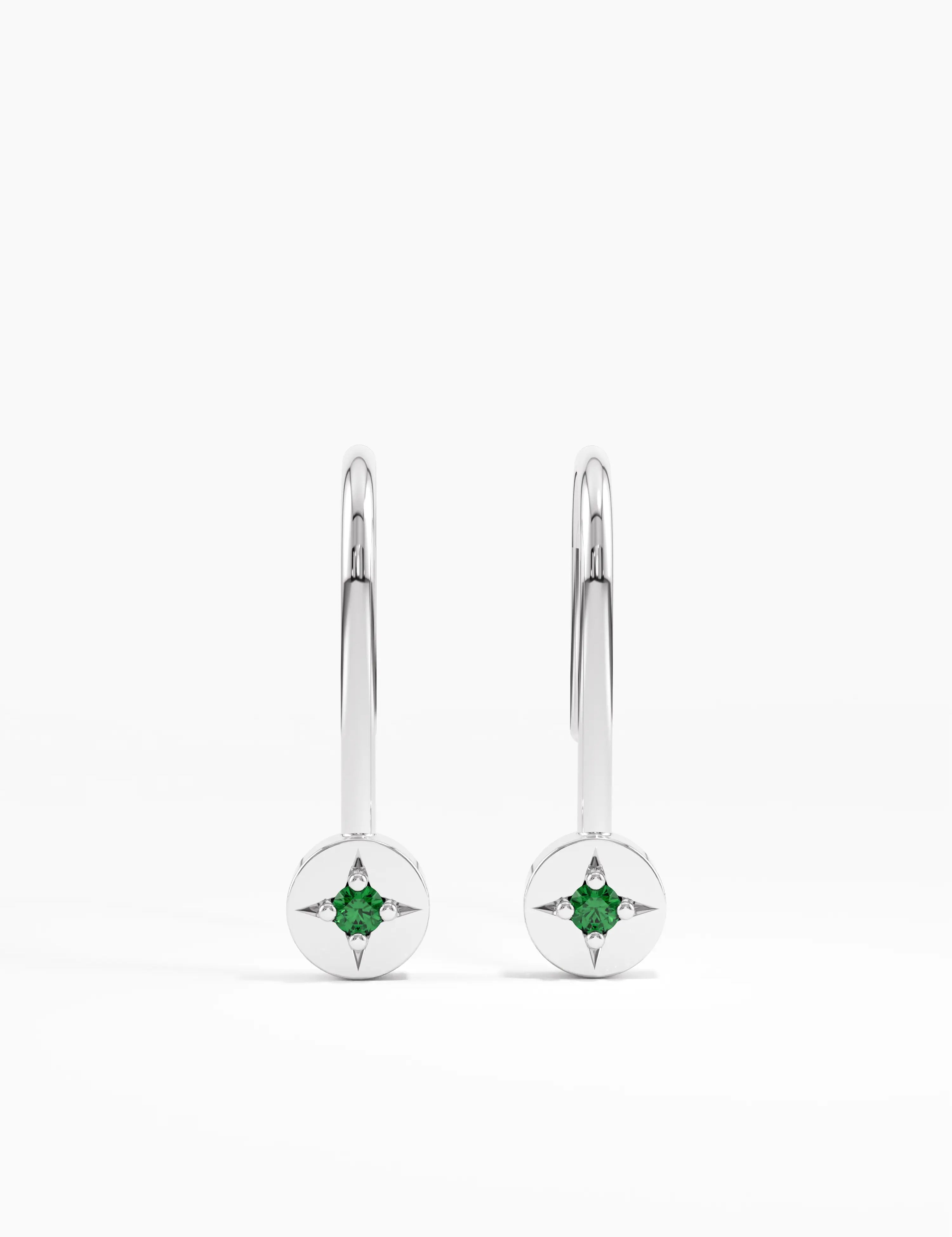 Emerald Threader Earring