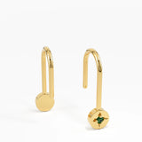Emerald Threader Earring