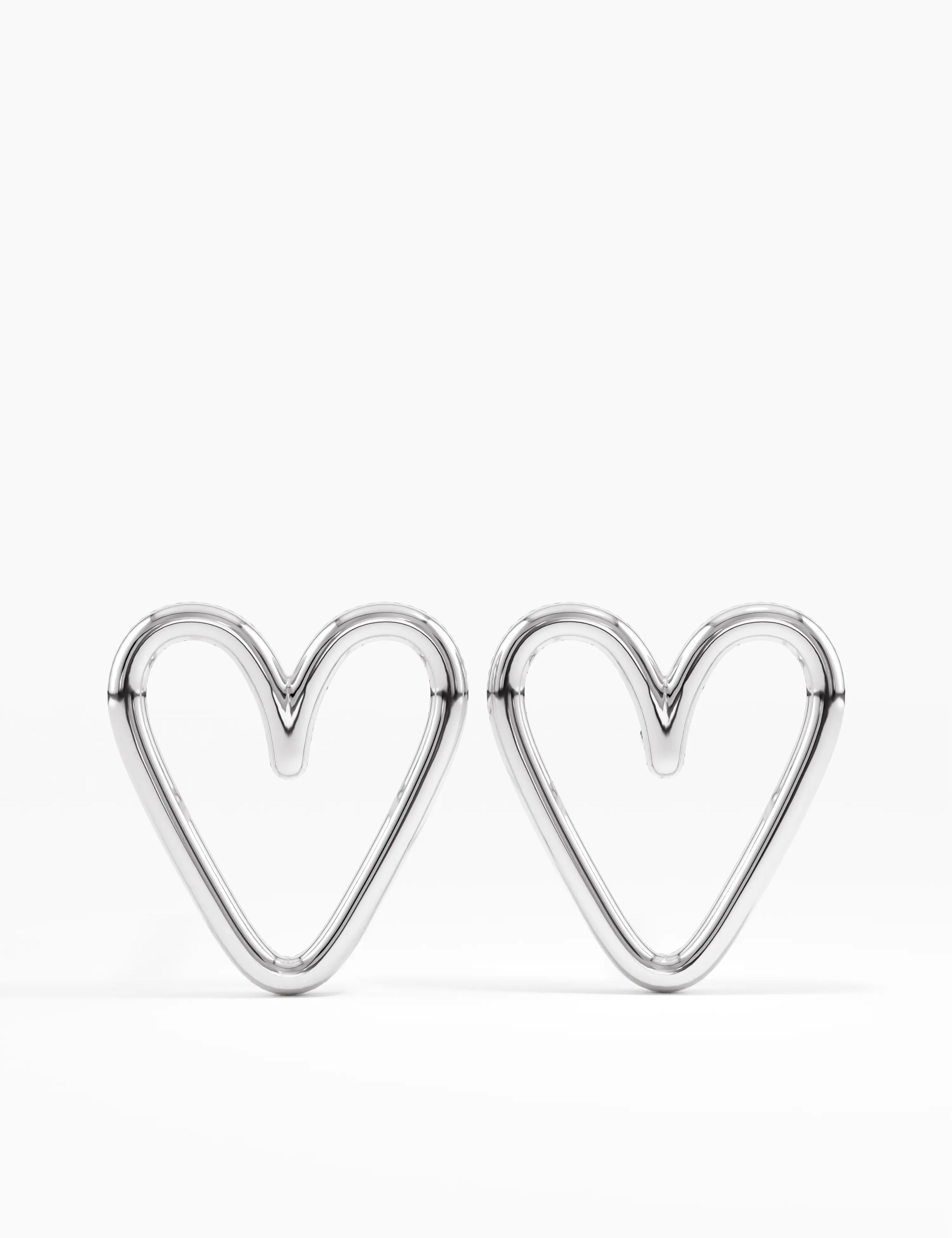 Heart Stud Earrings