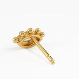Evil Eye Stud Earrings, solid gold earrings, view 6 | DiaFifth