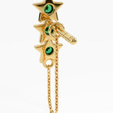 Star Emerald Earrings