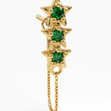 Star Emerald Earrings