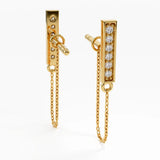 Bar Stud Earrings