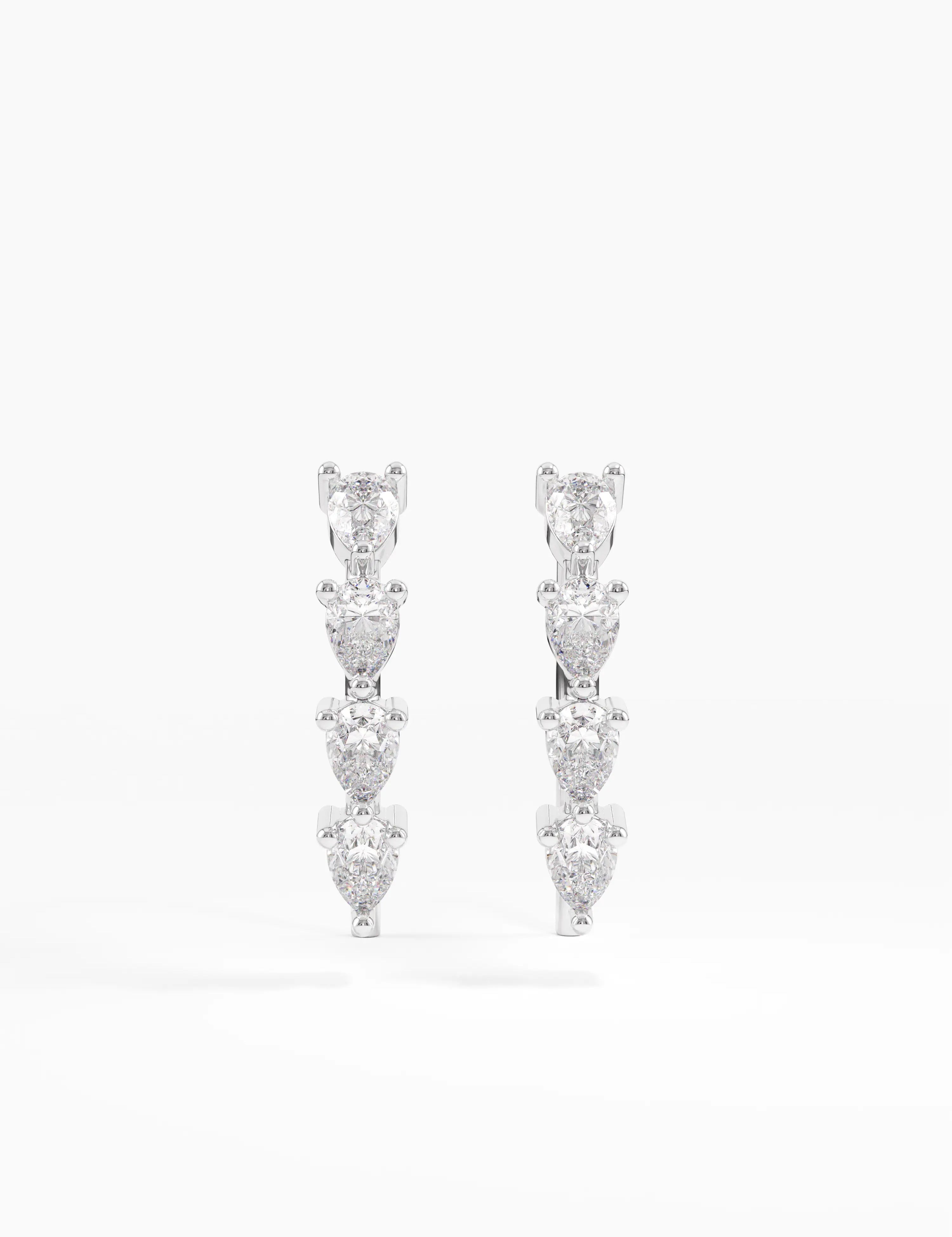 Pear Threader Earrings