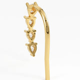 Pear Threader Earrings