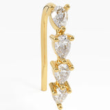 Pear Threader Earrings