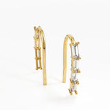 Baguette Threader Earrings