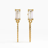 Baguette Chain Earrings