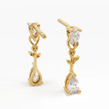 Dangling Pear Earrings