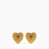 Textured Heart Earring