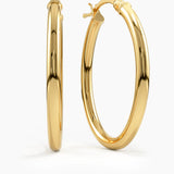 Oval Hoop Earrings