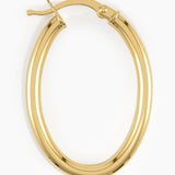 Oval Hoop Earrings