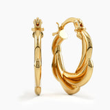 Twisty Hoop Earrings