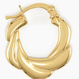 Twisty Hoop Earrings