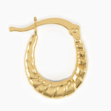 Small Twisted Hoop Earrings