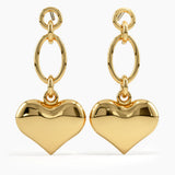 Dangling Heart Earrings