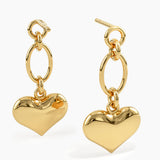 Dangling Heart Earrings
