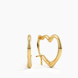 Heart Hoop Earrings