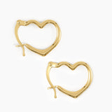 Heart Hoop Earrings