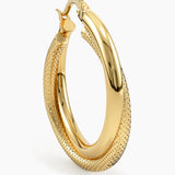 Double Band Hoop Earrings