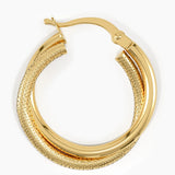 Double Band Hoop Earrings