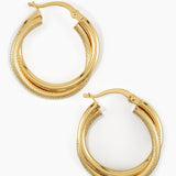 Double Band Hoop Earrings
