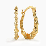 Bone Hoop Earrings
