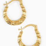 Bone Hoop Earrings