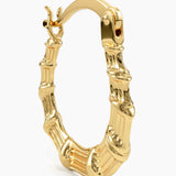 Bone Hoop Earrings