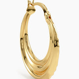 Layered Band Hoop Earrings
