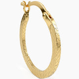 Faceted Hoop Earrings