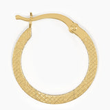 Faceted Hoop Earrings