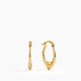 Heart Detailed Hoop Earrings