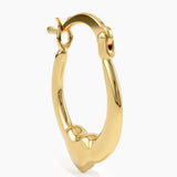 Heart Detailed Hoop Earrings